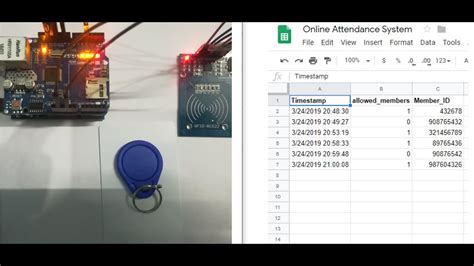 rfid attendance spreadsheet